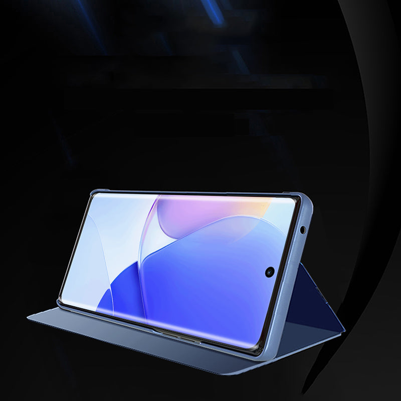 Clear View Case Case til Huawei nova 9 flip cover sort