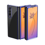 Hylde til Samsung Galaxy Z Fold 4 med blå metalramme