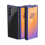 Hylde til Samsung Galaxy Z Fold 4 med blå metalramme