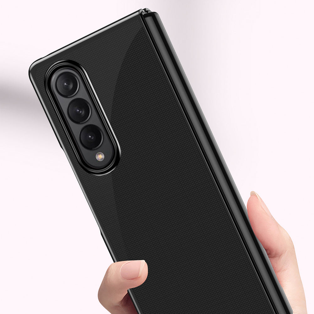 Hylde til Samsung Galaxy Z Fold 4 med blå metalramme