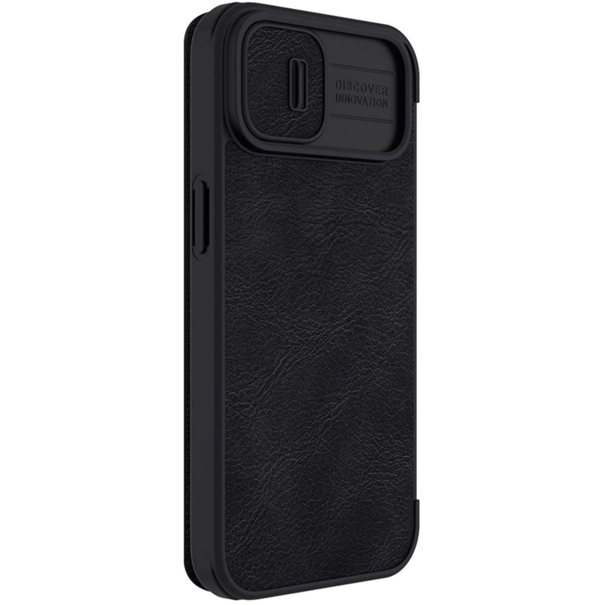 Nillkin Qin Leather Pro Case iPhone 14 Plus Camera Cover Holster Cover Flip Case Black