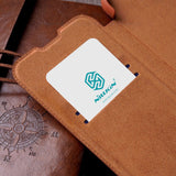 Nillkin Qin Leather Pro Case iPhone 14 Plus Camera Cover Holster Cover Flip Case Blue