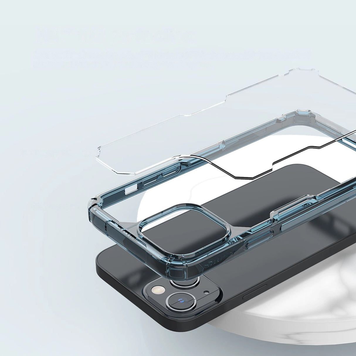 Nillkin Nature Pro iPhone 14 Plus case, armored cover, transparent cover