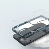 Nillkin Nature Pro iPhone 14 Plus case, armored cover, blue cover