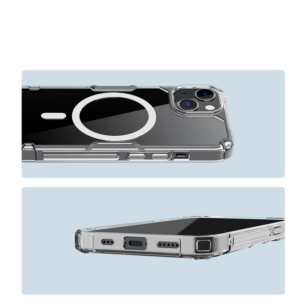 Nillkin Nature Pro Magnetic Case for iPhone 14 Plus, magnetic MagSafe cover, transparent
