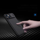 Nillkin CamShield Pro Case iPhone 14 Plus Armor Cover Camera Protector Black