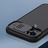 Nillkin CamShield Pro Case iPhone 14 Plus Armored Cover Camera Protector Blå