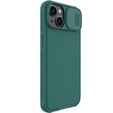 Nillkin CamShield Pro Case iPhone 14 Plus Armored Cover Camera Protector Grøn