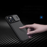 Nillkin CamShield Pro Case iPhone 14 Pro Max Armored Cover Camera Protector Green