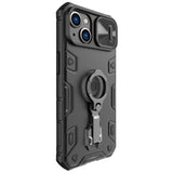 Nillkin CamShield Armor Pro Magnetic Case iPhone 14 Plus MagSafe pansret cover stand ring sort