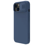 Nillkin CamShield Magnetisk Silicone Case iPhone 14 Plus Magnetisk MagSafe Cover med Kamera Beskytter Blå