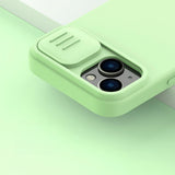 Nillkin CamShield Magnetisk Silicone Case iPhone 14 Plus Magnetisk MagSafe Cover med Kamera Beskytter Blå