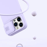 Nillkin CamShield Magnetisk Silicone Case iPhone 14 Pro Max Magnetisk MagSafe Cover med Kamera Beskytter Blå