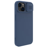Nillkin CamShield Silky Silicone Case iPhone 14 case cover med kamera cover blå