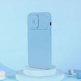 Nillkin CamShield Silky Silicone Case iPhone 14 Pro Case med kamera beskytter Blå