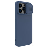 Nillkin CamShield Silky Silicone Case iPhone 14 Pro Case med kamera beskytter Blå
