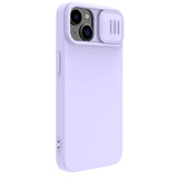 Nillkin CamShield Silky Silicone Case iPhone 14 Plus Case med kamera beskytter Purple