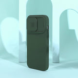 Nillkin CamShield Silky Silicone Case iPhone 14 Pro Max Silicone Cover med Kamera Beskytter Blå