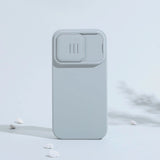 Nillkin CamShield Silky Silicone Case iPhone 14 Pro Max Silicone Cover med Kamera Beskytter Blå