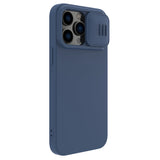 Nillkin CamShield Silky Silicone Case iPhone 14 Pro Max Silicone Cover med Kamera Beskytter Blå