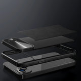 Nillkin CamShield Leather S Case iPhone 14 Pro case med kamera cover blå