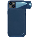 Nillkin CamShield Leather S Case iPhone 14 Plus case med kamera cover blå