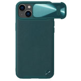 Nillkin CamShield Leather S Case iPhone 14 Plus cover med kamera cover grøn