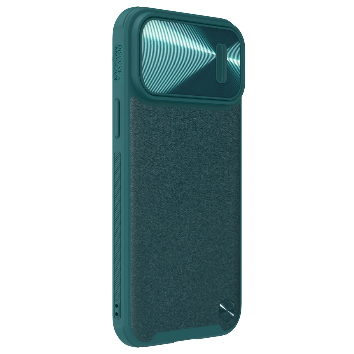 Nillkin CamShield Leather S Case iPhone 14 Pro Max-hylster med kameraomslag grønt