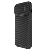 Nillkin Syntetisk Fiber S Case iPhone 14 Pro case med kamera cover, sort