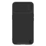 Nillkin Textured S Case til iPhone 14, pansret cover med kamera cover, sort