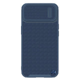 Nillkin Textured S Case til iPhone 14, pansret cover med kamera cover, blå
