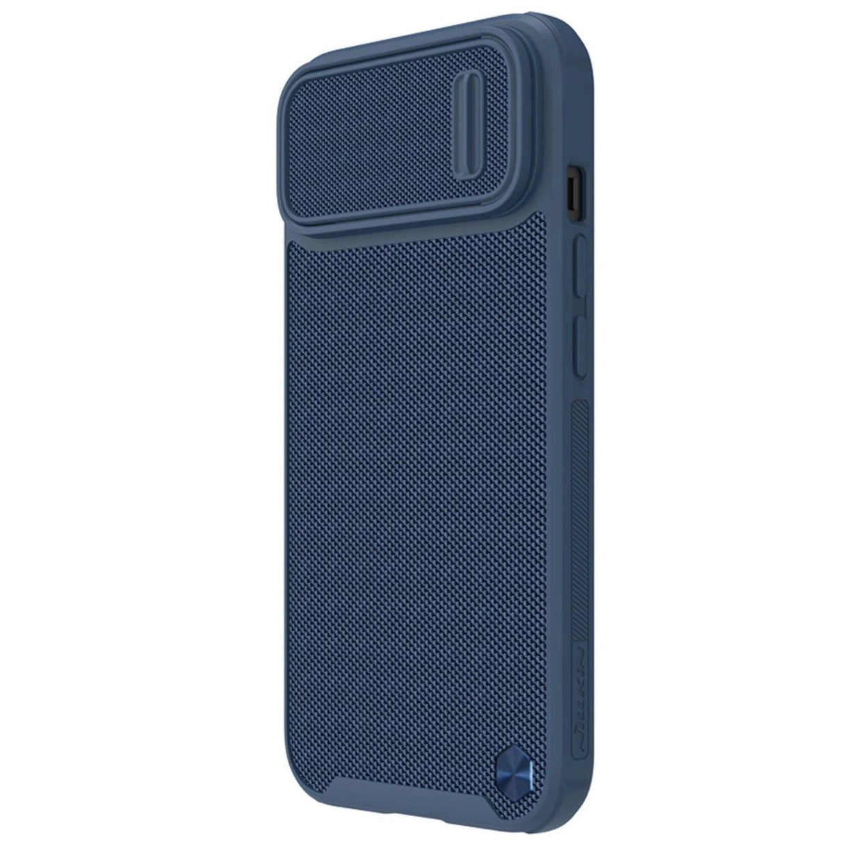 Nillkin Textured S Case til iPhone 14, pansret cover med kamera cover, blå