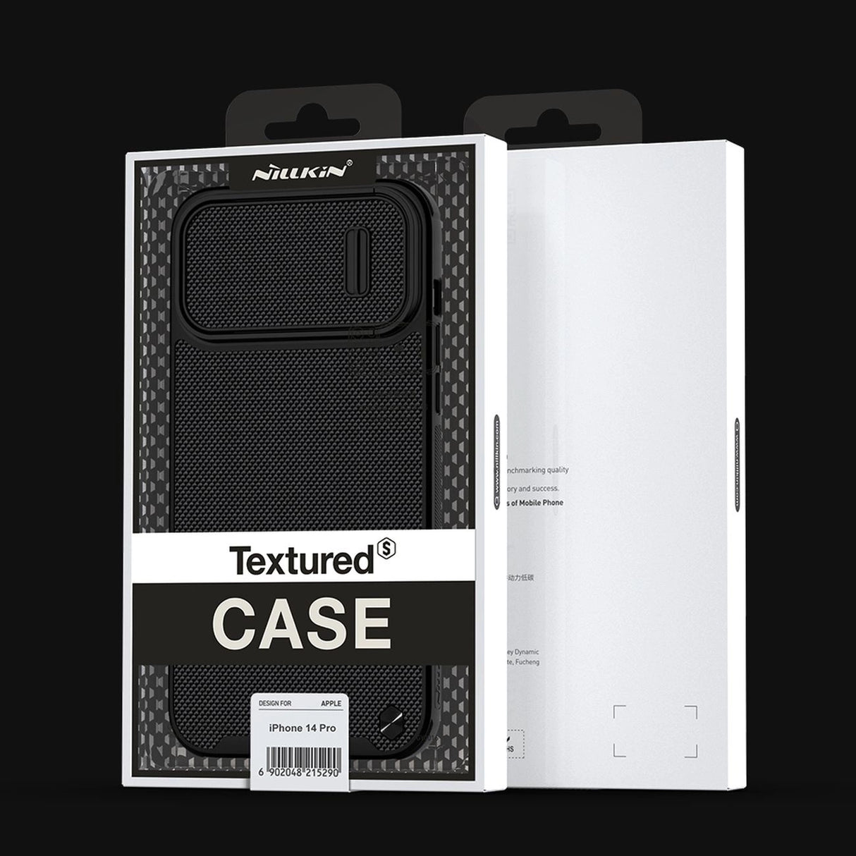 Nillkin Textured S Case til iPhone 14 Pro, pansret cover med kamera cover, blå