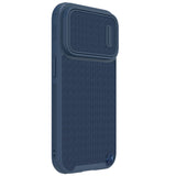 Nillkin Textured S Case til iPhone 14 Pro, pansret cover med kamera cover, blå