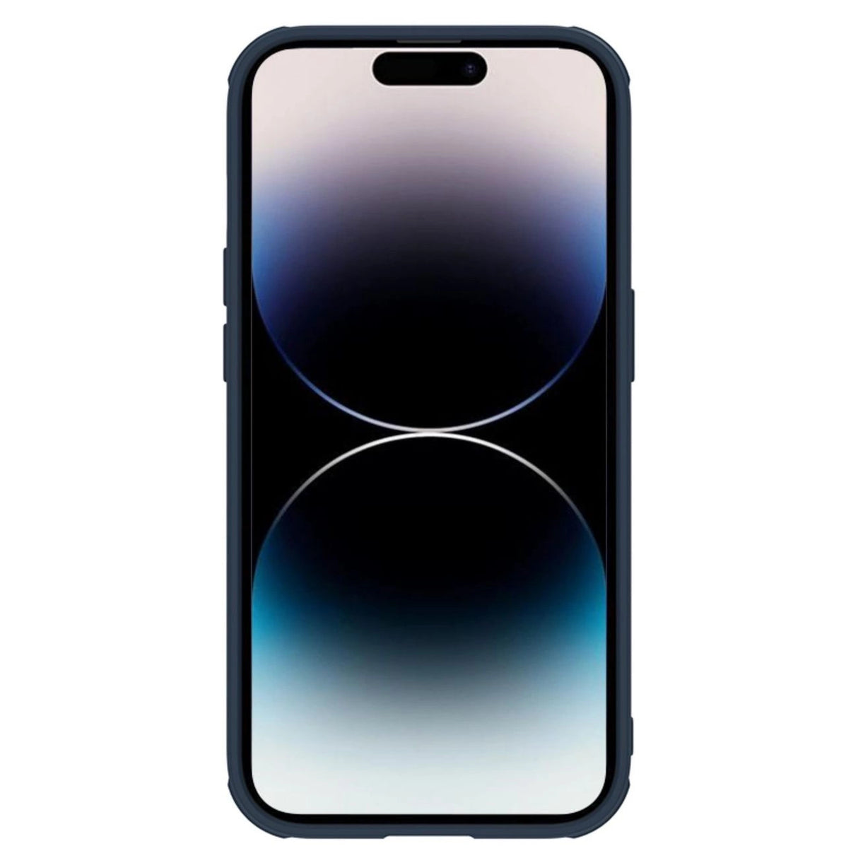 Nillkin Textured S Case til iPhone 14 Pro, pansret cover med kamera cover, blå