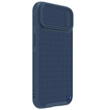 Nillkin Textured S Case til iPhone 14 Plus, pansret cover med kamera cover, blå