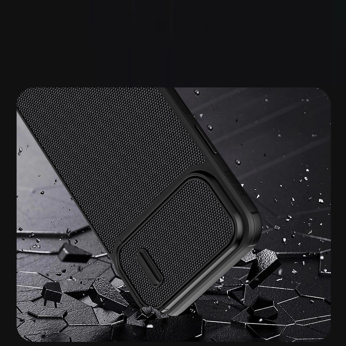Nillkin Textured S Case iPhone 14 Pro Max pansret cover med kamera cover blå