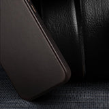 Dux Ducis Naples Case for iPhone 14 Plus Leather Cover (MagSafe Compatible) Dark Brown