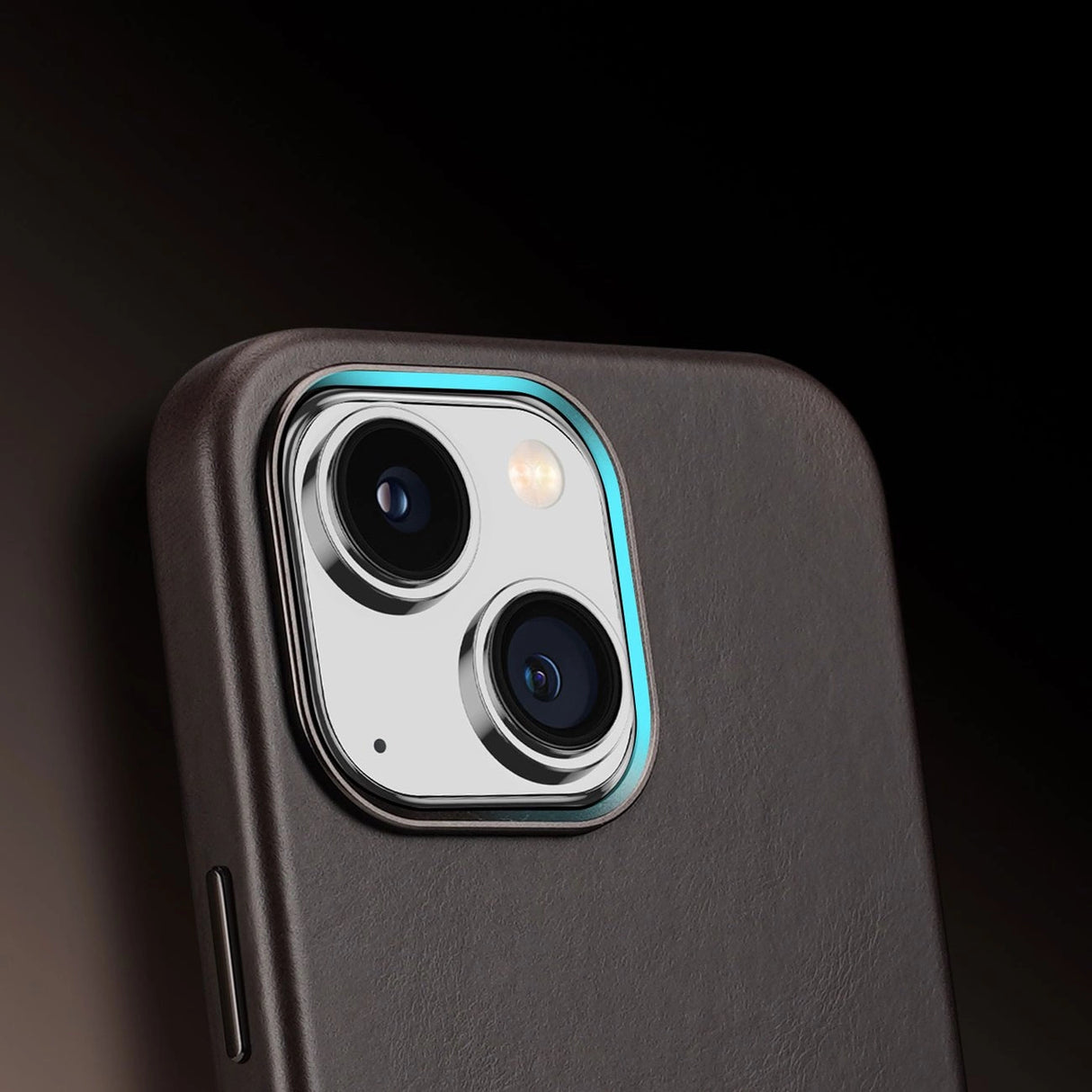 Dux Ducis Naples Case for iPhone 14 Plus Leather Cover (MagSafe Compatible) Dark Brown