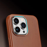 Dux Ducis Naples case iPhone 14 Pro Max magnetic leather MagSafe cover brown