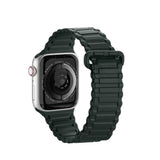 Apple Watch SE-rem, 9, 8, 7, 6, 5, 4, 3, 2, 1 (41, 40, 38 mm) silikon magnetisk rem armbånd grønt