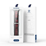 Dux Ducis Strap (Outdoor Version) Apple Watch Ultra Strap, SE, 9, 8, 7, 6, 5, 4, 3, 2, 1 (49, 45, 44, 42 mm) Nylon Band Bracelet Black and Red