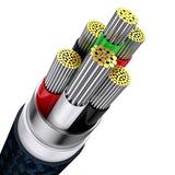 Baseus Flash Series Ⅱ 3-in-1 Fast Charging Cable USB-A to USB-C / Micro-USB / Lightning 66W 480Mb/s 1.2m Blue