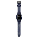Kingxbar CYF106 2in1 armored case for Apple Watch SE, 9, 8, 7, 6, 5, 4, 3, 2, 1 (41, 40, 38 mm) with strap blue