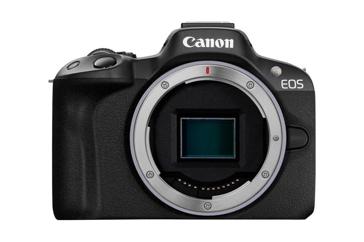 Canon EOS R50, Black + RF-S 18-45mm F4.5-6.3 IS STM Kit MILC 24,2 MP CMOS 6000 x 4000 pixel Sort