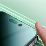 Joyroom Knight Green Glass til iPhone 14 Pro med fuldskærmsfilter mod blåt lys (JR-G02)