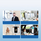 Joyroom Defender Series Case Cover til iPhone 14 Armored Hook Cover Stand Clear (JR-14H1)