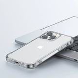 Joyroom Defender Series Case Cover til iPhone 14 Armored Hook Cover Stand Clear (JR-14H1)