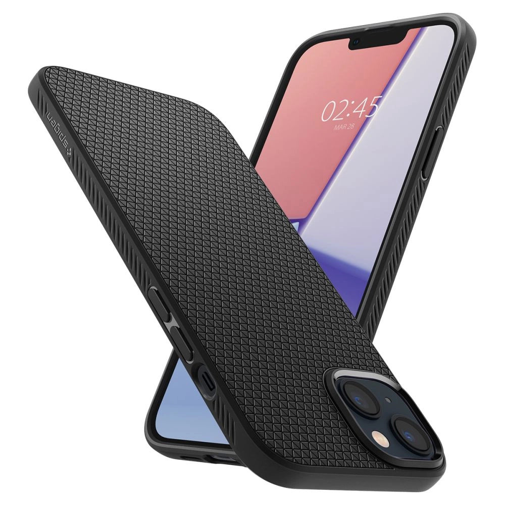 Spigen Liquid Air iPhone 14 Case - Matte sort