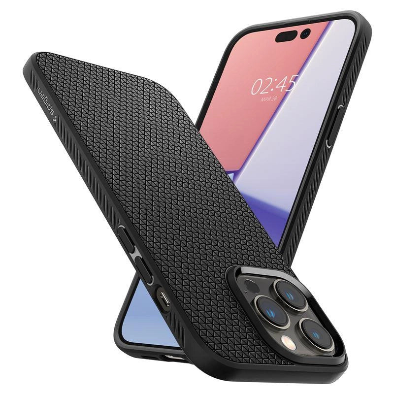 Spigen Liquid Air Case til iPhone 14 Pro Max - Matte Black